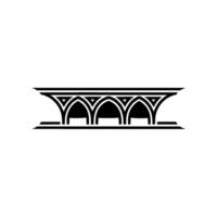 Geometric Arch Motif, Minimalist, Elegant Structure vector