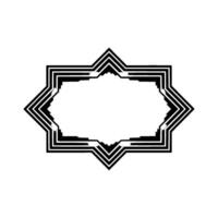 Geometric Star Frame, Gradient Overlay, Minimalist vector