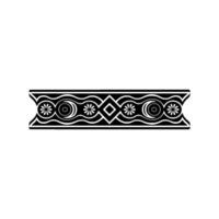 Stylized Aegean Border, Ancient Motif, Decorative Band vector