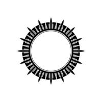 Geometric Radial Starburst, Minimalist vector
