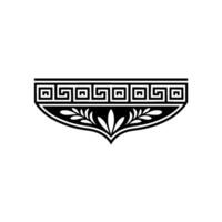 Geometric Deco Ornament, Elegant Border - Linear vector