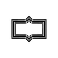 Geometric Frame, Minimalist, Elegant Outline, Minimalism - Abstract vector