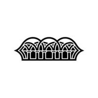 Geometric Deco Arch, Minimalist vector
