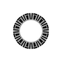 Geometric Circle Frame, Art Deco Style, Minimalist, Pattern - Art deco vector