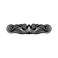 Elegant Wave Border, Vintage Ornamentation, Decorative Element vector