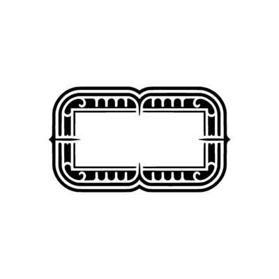 Ornate Vintage Frame, Elegant Border - Art deco