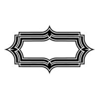 Art Deco Frame, Geometric Ornament, Elegant Border, Vintage - Pattern - Art deco vector