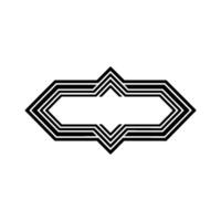 Geometric Arrow Frame, Minimalist, Modern vector