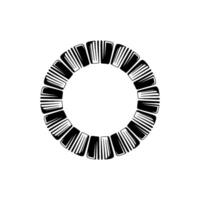Abstract Keyboard Circle, Minimalist vector