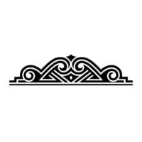 Intricate Black Ornamental Border, Vintage, Linear vector