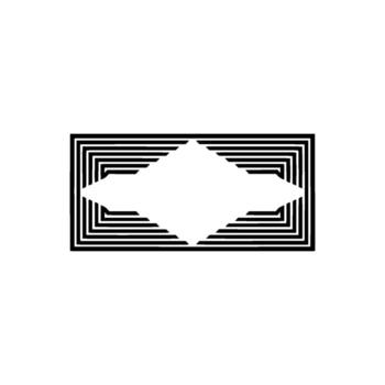 Geometric Maze, Minimalist, Abstract Pattern - Geometry vector