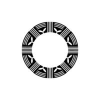 Geometric Circle Motif, Minimalist, Circular Pattern, Modern vector