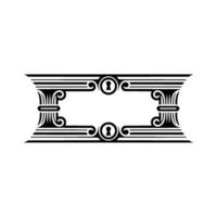 Elegant Vintage Keyframe, Decorative Border, Classic - Frame vector