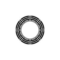 Geometric Circle Emblem, Minimalist, Circular Motif, Modern - Pattern vector