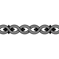 Intricate Celtic Knot Border, Vintage Style - Pattern vector