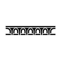 Geometric Arch Border, Minimalist, Modern Pattern - Linear vector