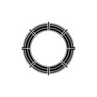 Geometric Circle Frame, Minimalist, Circular Motif, Minimalism - Outline vector