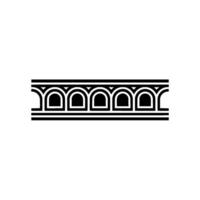 Geometric Deco Border, Streamlined, Minimalist Pattern - Linear vector
