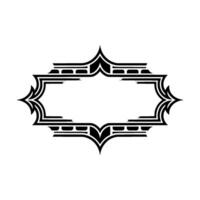 Art Deco Frame, Elegant Border, Vintage, Minimalist Template vector