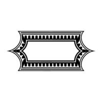 Elegant Deco Border Frame, Vintage Style, Minimalist vector