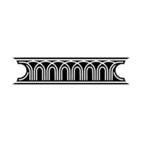 Art Deco Arch Motif, Elegant Linear vector