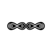 Abstract Infinity Symbol, Geometric, Minimalist vector