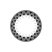 Geometric Circle Pattern, Minimalist, Circular Motif - Abstract - Minimalism vector
