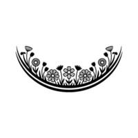 Elegant Floral Border, Minimalist - Daisy vector