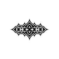 Intricate Black Ornamental Border, Geometric - Ornament vector