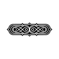 Geometric Celtic Ornament, Minimalist - Linear vector