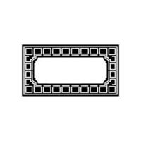 Art Deco Frame, Elegant Border, Minimalist, Vintage Style, Geometric vector