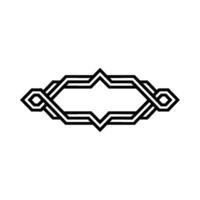 Geometric Deco Ornament, Minimalist, Elegant Border - Frame vector