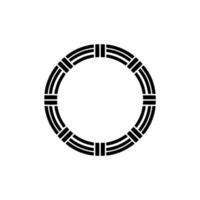 Minimalist Circular Emblem, Geometric Harmony, Circle vector