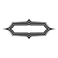 Stylized Gothic Frame, Elegant Border vector