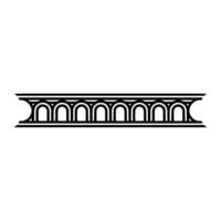 Art Deco Architectural Ornament, Geometric Border, Linear - Art deco vector