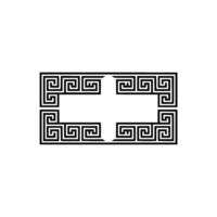 Geometric Greek Key Border, Minimalist, Greekkey - Pattern vector