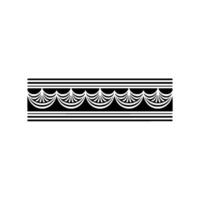 Art Deco Wave Border, Elegant Element - Art deco vector