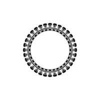 Geometric Circle Frame, Art Deco Style - Art deco vector