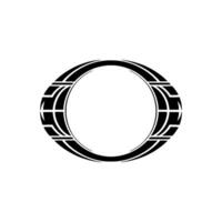 Geometric Circle Emblem, Minimalist, Modern - Abstract - Style vector