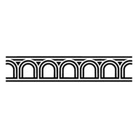 Art Deco Archway Border, Geometric Elegance, Pattern - Art deco vector