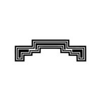 Geometric Archway, Modern Minimalism, Gradient Background vector