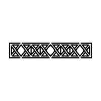 Geometric Deco Border, Elegant Element - Pattern - Linear vector