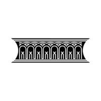 Geometric Deco Border, Elegant Ornamentation - Linear vector