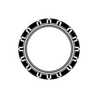 Minimalist Circular Frame, Futuristic, Blank Space vector