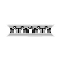 Art Deco Column Ornament, Geometric, Linear vector