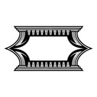 Art Deco Frame, Geometric Ornament, Vintage Elegance - Elegant vector