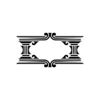 Art Deco Frame, Elegant Ornament, Vintage, Minimalist Style, Decorative vector