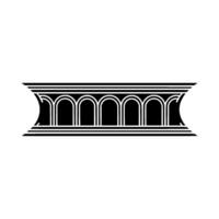 Geometric Archway, Minimalist, Black White, Minimalism - Lineart vector