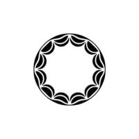Minimalist Circular Ornament, Geometric, Subtle Texture, Circle vector