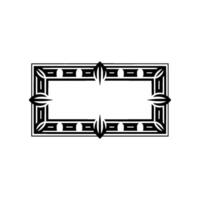 Art Deco Frame, Geometric Ornamentation, Elegant Border - Retro - Art deco vector